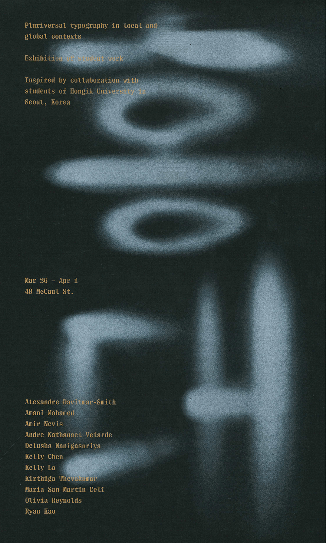 Pluriversal Typography in Local and Global Contexts, <span class='lowercase not-italic'>Exhibition Poster</span>